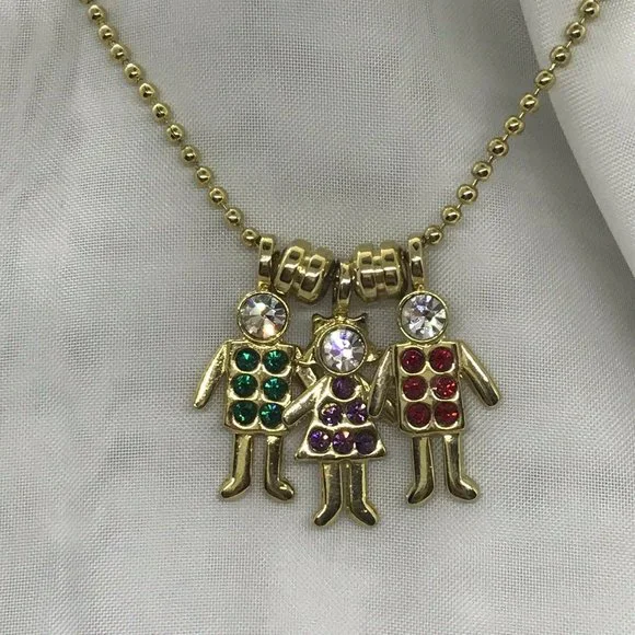 Girl and boys GSC pendants Long Ball chain necklace 29 Inches Red Green Purple - Picture 12 of 12